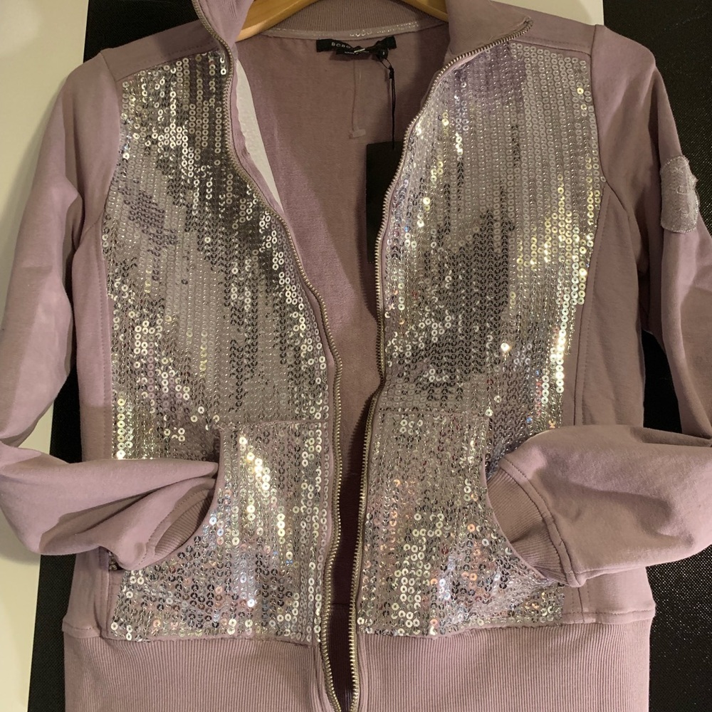 BCBG BLING HOODIE NWT